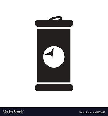 Flat icon in black and white style iron barrel vector image