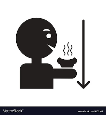 Flat icon in black and white style man drinking vector image