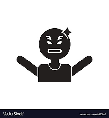 Flat icon in black and white style man headache vector image