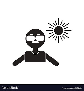 Flat icon in black and white style man in vector image