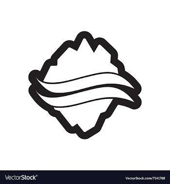 Flat icon in black and white style map Arctic vector image