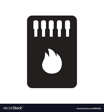Flat icon in black and white style Matchbox and vector image