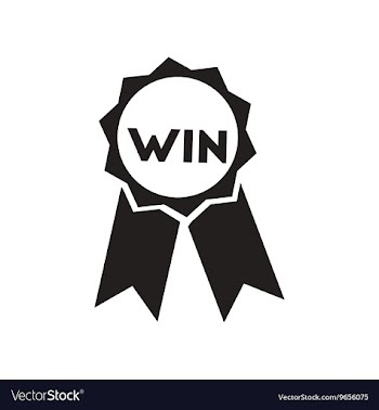 Flat icon in black and white style medal winner vector image