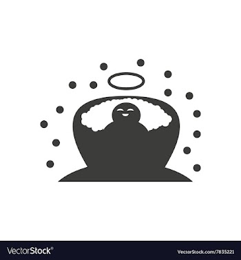 Flat icon in black and white style newborn Jesus vector image