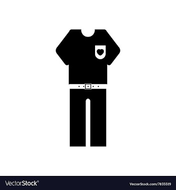 Flat icon in black and white style pants and vector image