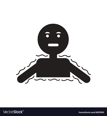Flat icon in black and white style people cold vector image