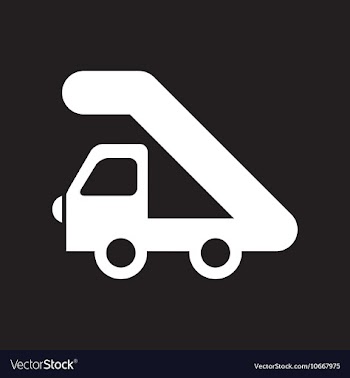 Flat icon in black and white style plane stairs vector image