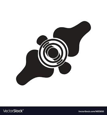 Flat icon in black and white style problems joints vector image