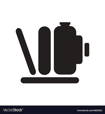 Flat icon in black and white style retro camera vector image