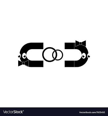 Flat icon in black and white style romantic vector image