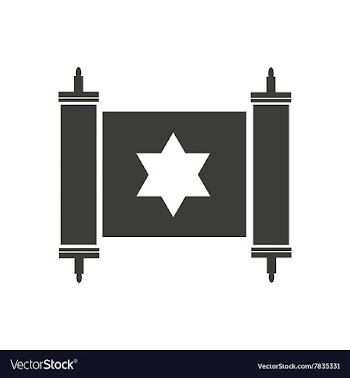 Flat icon in black and white style scroll torus vector image