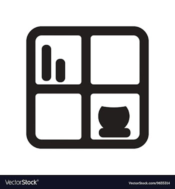 Flat icon in black and white style shelf vector image