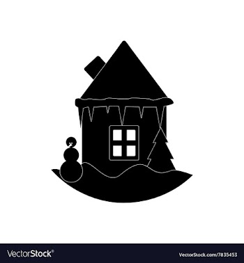 Flat icon in black and white style snowball vector image