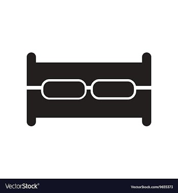 Flat icon in black and white style sofa vector image