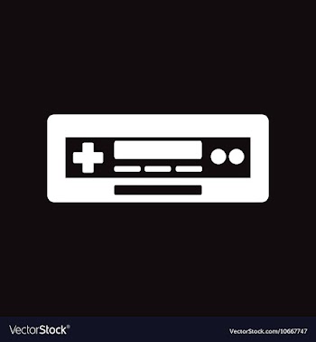 Flat icon in black and white style tape recorder vector image