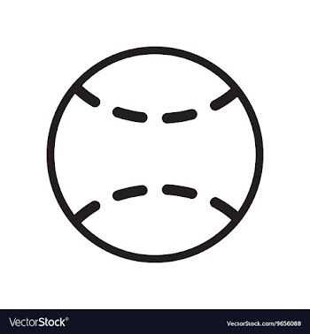 Flat icon in black and white style tennis ball vector image