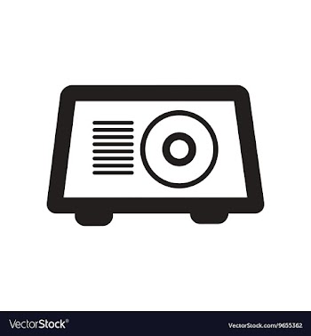 Flat icon in black and white style toaster vector image