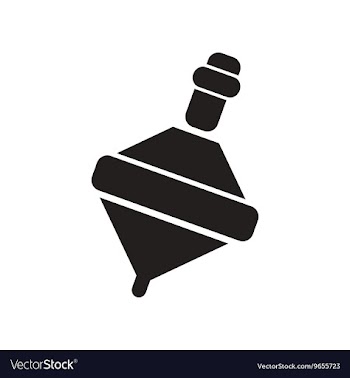 Flat icon in black and white style toy whirligig vector image