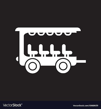 Flat icon in black and white style trailer car vector image