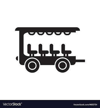Flat icon in black and white style trailer car vector image