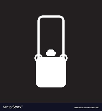 Flat icon in black and white style travel suitcase vector image