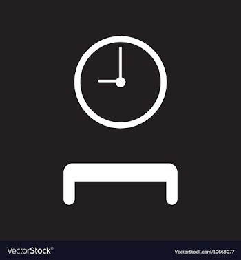 Flat icon in black and white style waiting hall vector image