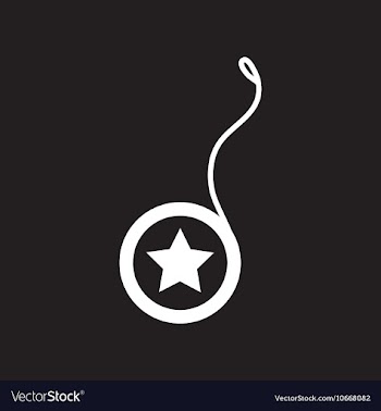 Flat icon in black and white style yo yo toy vector image