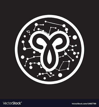 Flat icon in black and white style Zodiac sign vector image