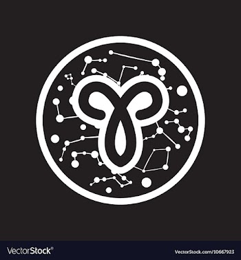 Flat icon in black and white style Zodiac sign vector image