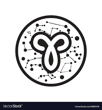 Flat icon in black and white style Zodiac sign vector image