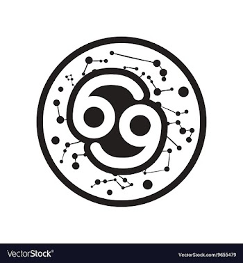 Flat icon in black and white style zodiac sign vector image