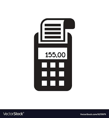 Flat icon in black and white terminal vector image