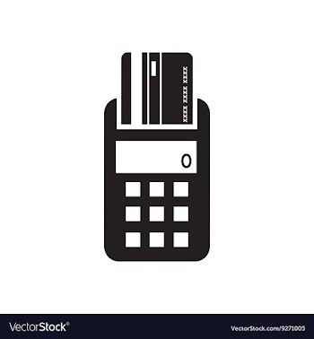 Flat icon in black and white terminal vector image