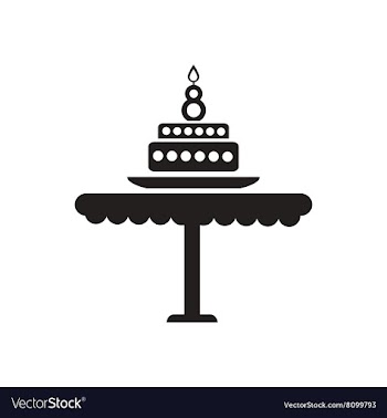 Flat icon in black and white torte vector image