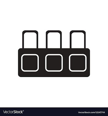 Flat icon in black and white tribune judge vector image