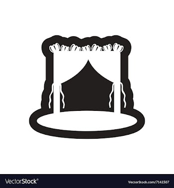 Flat icon in black and white wedding arch vector image