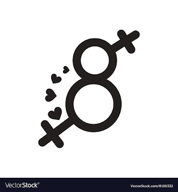 Flat icon in black and white Women day symbol vector image