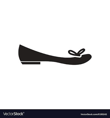 Flat icon in black and white women shoes vector image
