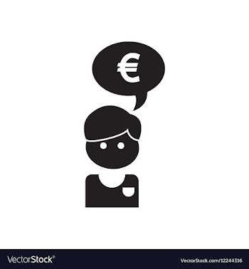 Flat icon in black and white Worker thought vector image