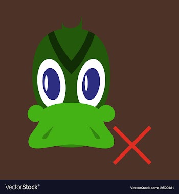 Flat icon in flat style duck vector image