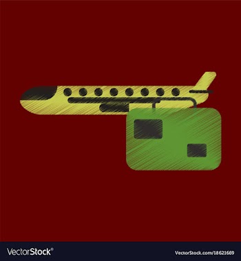 Flat icon in shading style aircraft luggage vector image