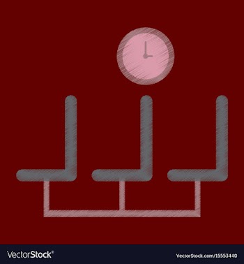 Flat icon in shading style airport waiting room vector image