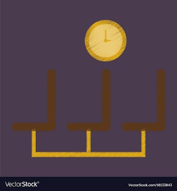Flat icon in shading style airport waiting room vector image
