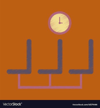 Flat icon in shading style airport waiting room vector image
