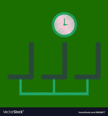 Flat icon in shading style airport waiting room vector image