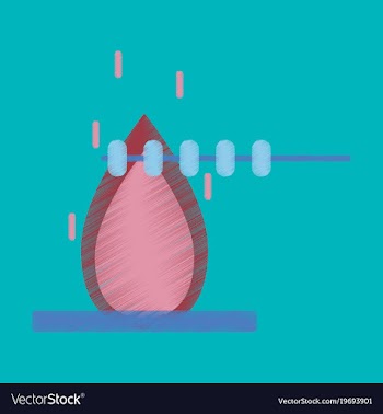 Flat icon in shading style bonfire marshmallows vector image