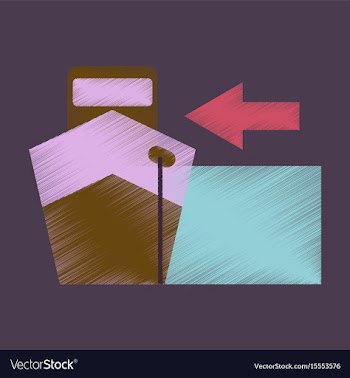 Flat icon in shading style cargo ship vector image