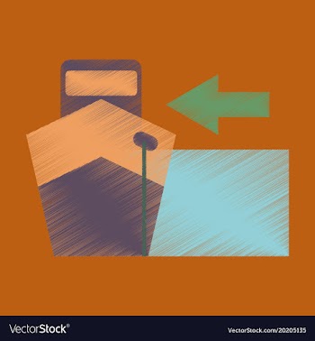 Flat icon in shading style cargo ship vector image
