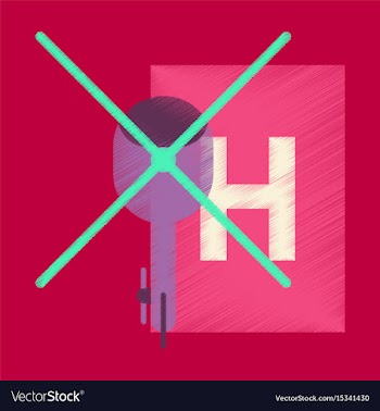 Flat icon in shading style helipad vector image