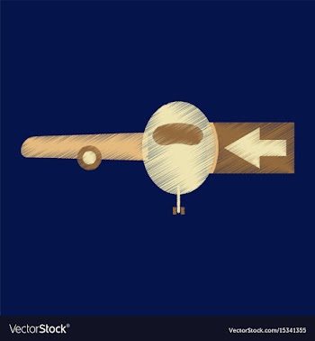 Flat icon in shading style passengers boarding vector image
